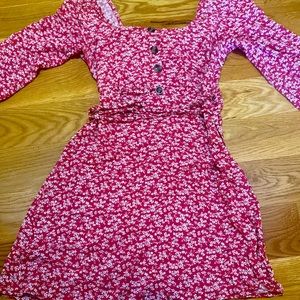 American Eagle BOHO peasant sleeve Floral dress